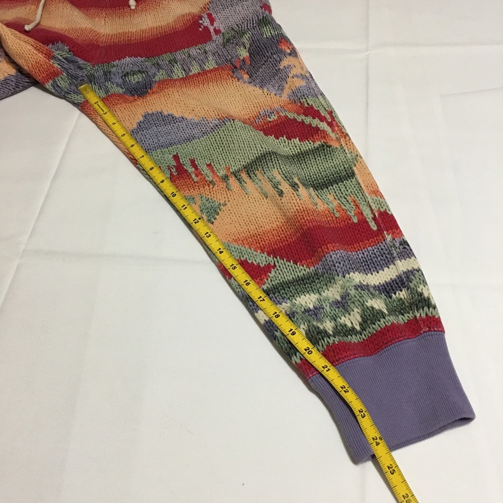 Polo Ralph Lauren Aztec Southwestern Knit Joggers Womens Medium - Picture 9 of 10